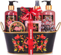 BRUBAKER Love Bath Gift Set - 12-Piece Passion Fruit Spa Kit in Vintage Tub