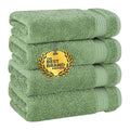 Jolof Store Turkish Cotton Hand Towel Set | 600 GSM Sage Green 4-Pack