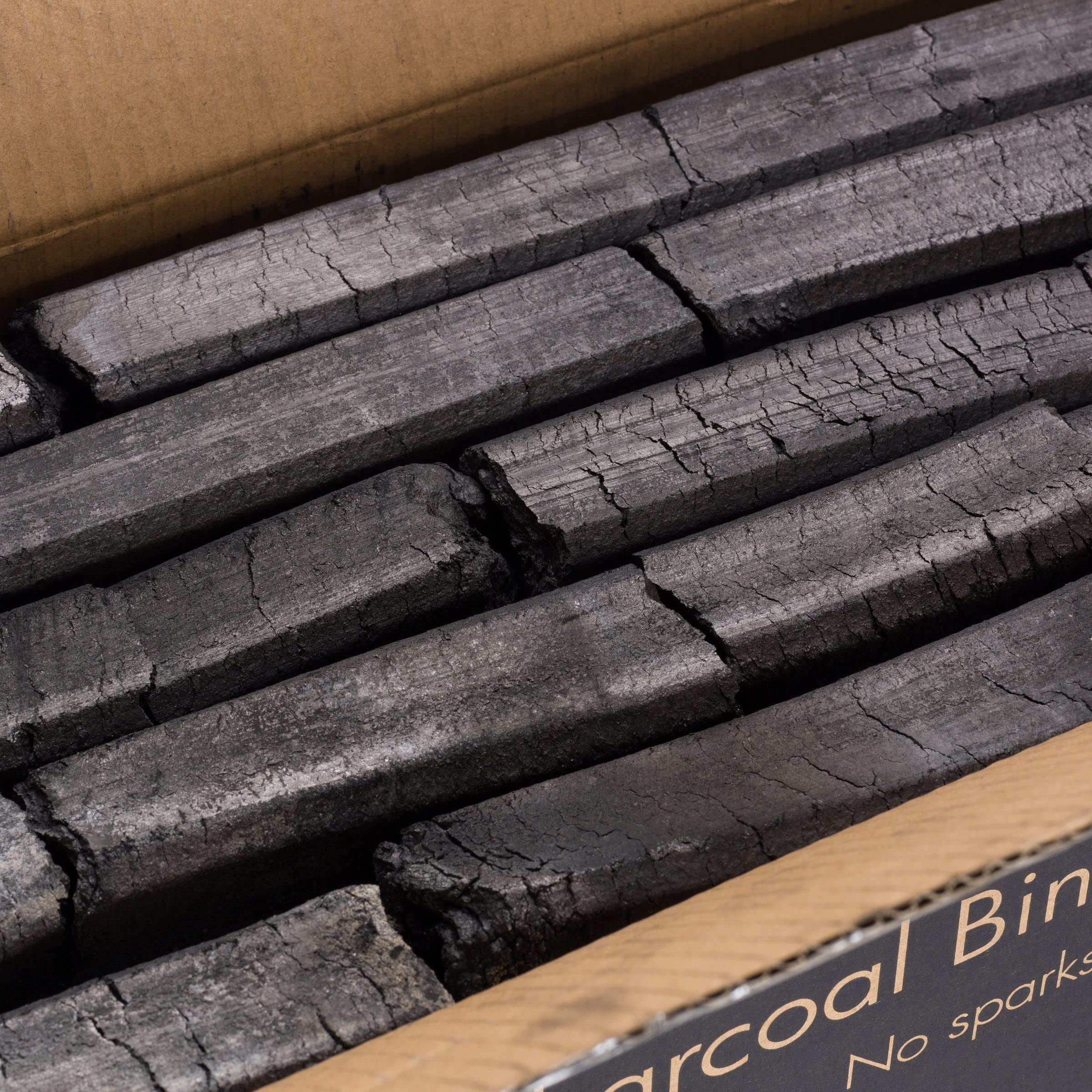 Ken Chiku White Charcoal Binchotan 10kg - Smokeless Konro Grill Fuel