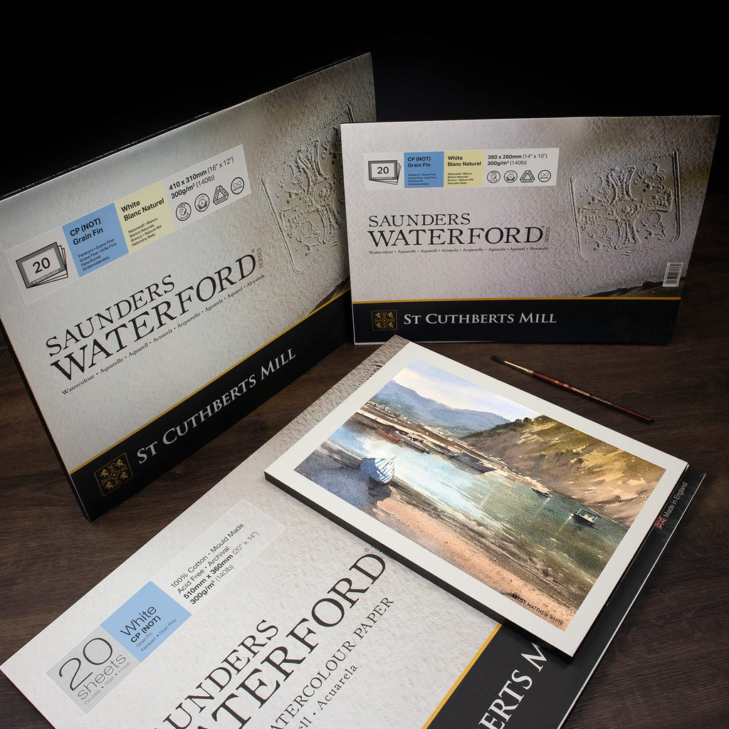 St Cuthberts Mill Saunders Waterford Watercolor Block | 300g 20 Sheets