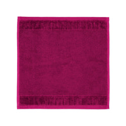 Möve Bamboo Luxe soap cloth 30 x 30 cm made of 60% cotton / 40% viscose from bamboo cellulose, berry - image 1