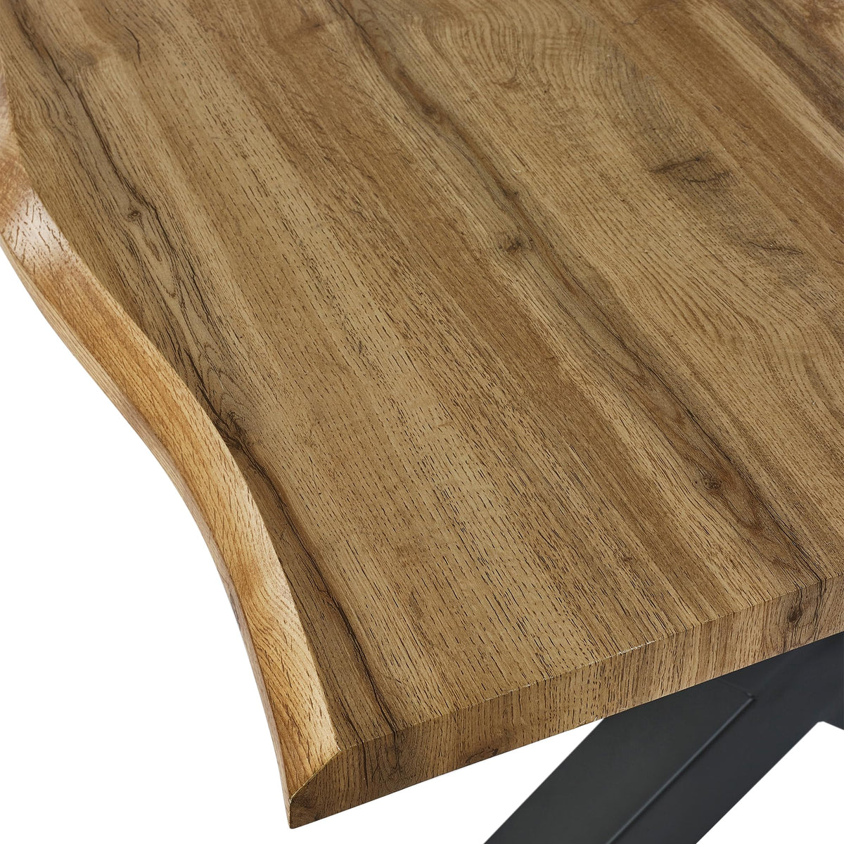 Julian Bowen Harvey Dining Table for 6, Brown - H75 x W180 x D90cm - image 2