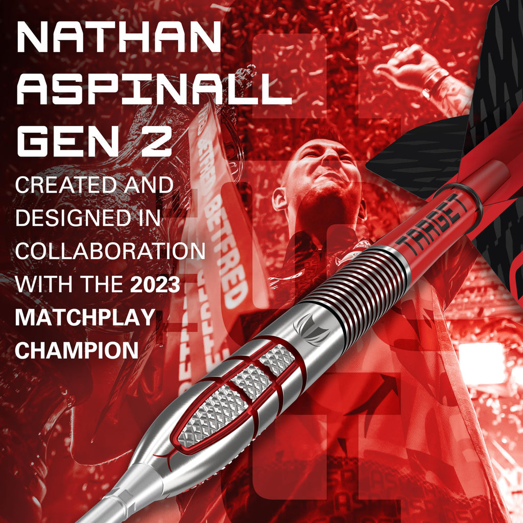 Target Darts Nathan Aspinall Gen 2 | 22g 95% Tungsten Swiss Point Set