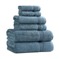 6-Piece Cotton Towel Set – 600 GSM Luxury Sapphire Blue