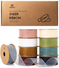 Vitalizart Organza Ribbon – 1" Sheer Fabric for Gift Wrapping, 90 Yards