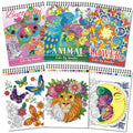 Kalysky 3 Pack Colour by Number Books for Adults - 60 Animal Designs