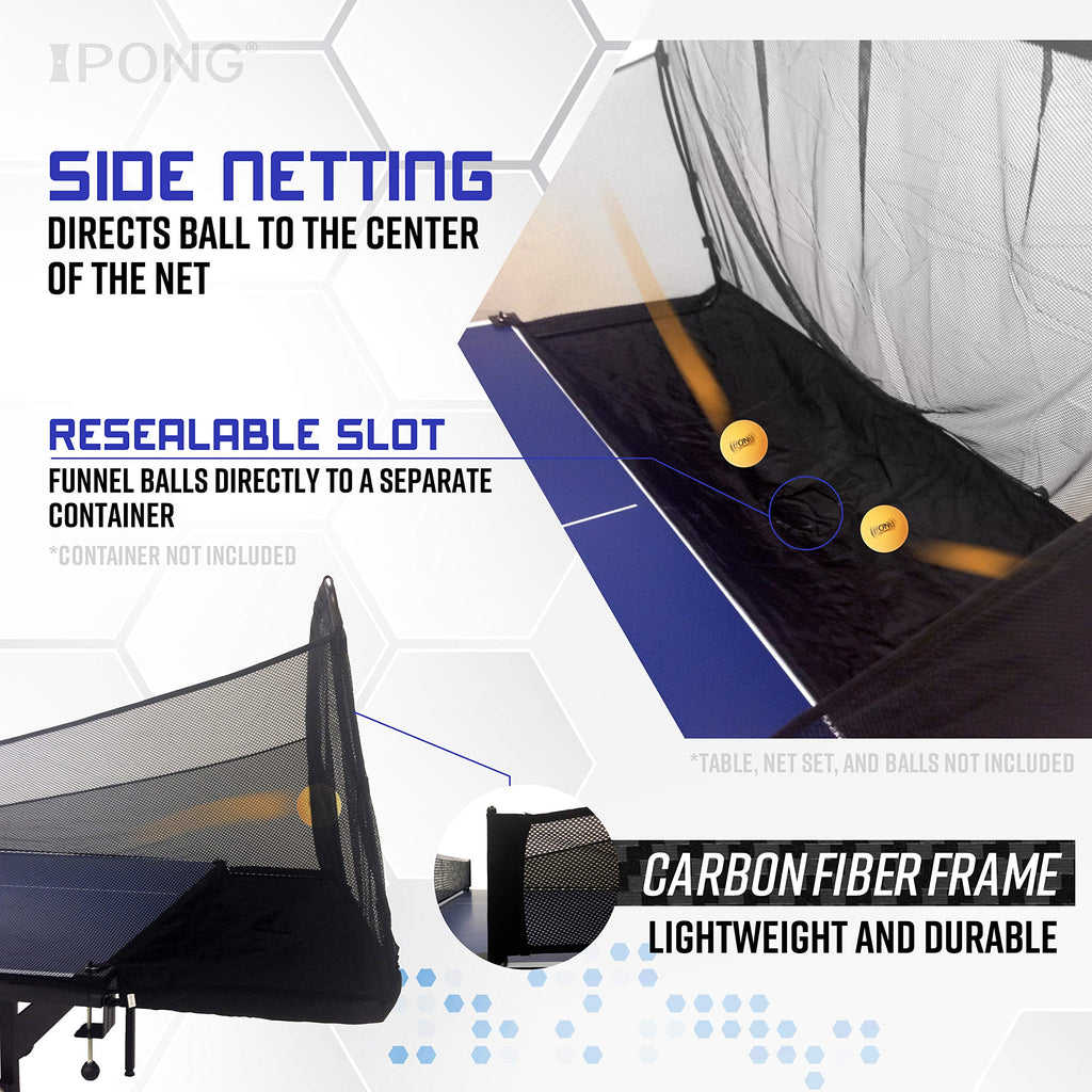 JOOLA Carbon Fiber Table Tennis Ball Catch Net – Ping Pong Practice Net