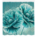 Abakuhaus Poppy Flower Shower Curtain | Waterproof Fabric | 175 x 200 cm