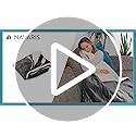 Navaris Heated Throw Electric Blanket - Grey/White Faux Fur - 180x130cm