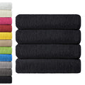 NatureMark 4-Piece Cotton Bath Towel Set | 70 x 140 cm, Black