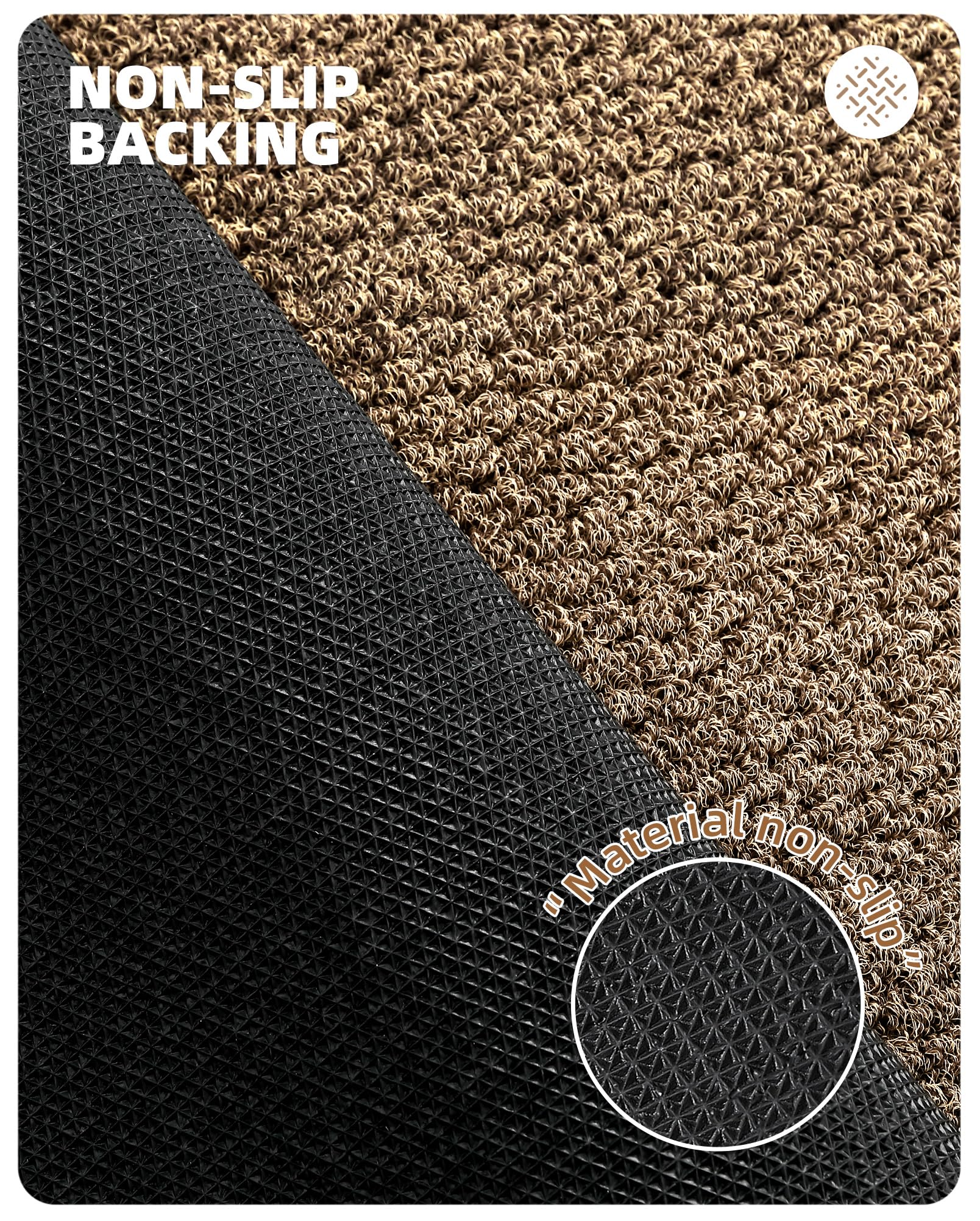 Color&Geometry Dirt Trapper Door Mat – Non-Slip Heavy Duty Washable Rug