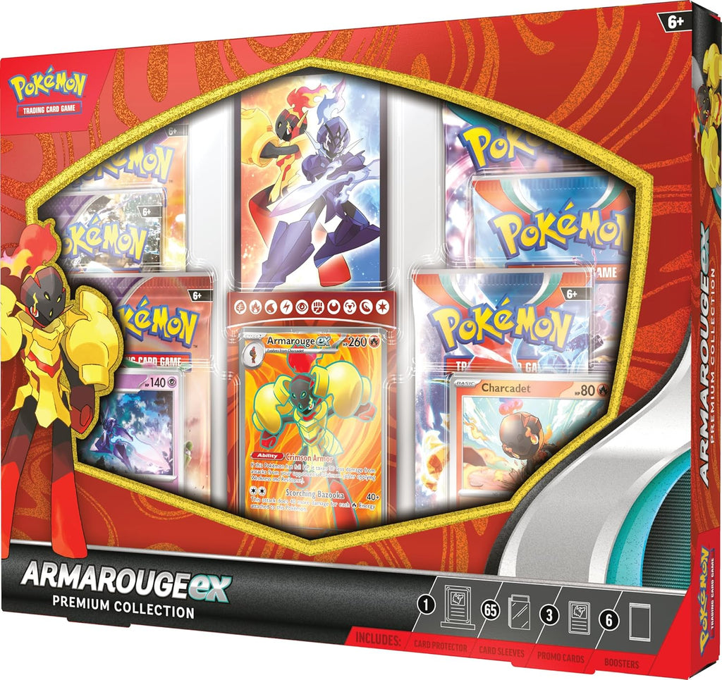 Pokemon TCG: Armarouge ex Premium Collection - 6 Booster Packs