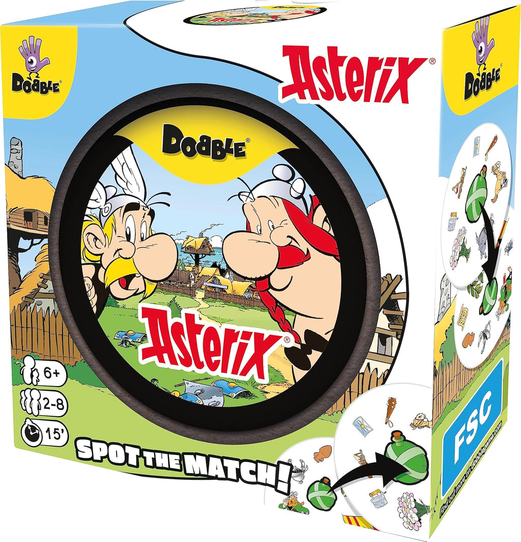 Dobble Asterix Card Game – Snaps Family Observation and Speed Game