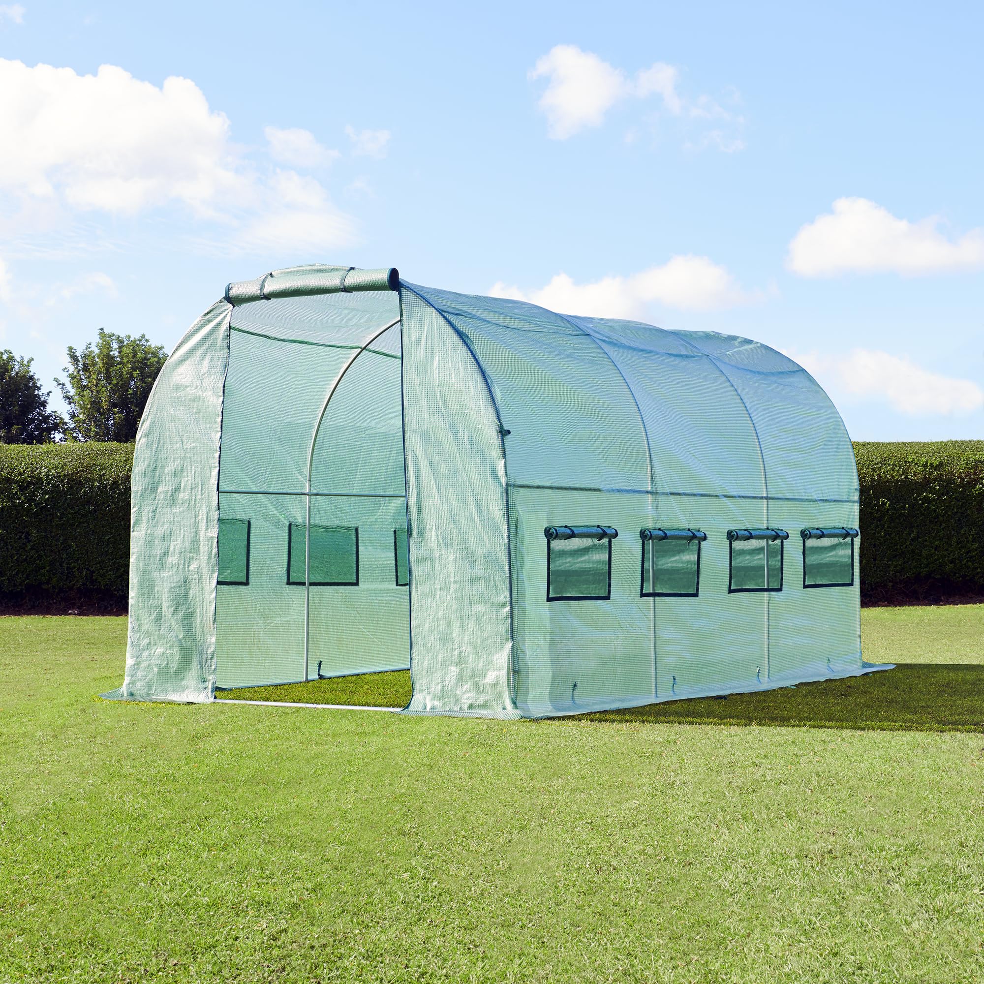 FeelGood UK PT4 Polytunnel Replacement Cover - Heavy Duty UPVC 4x2x2m