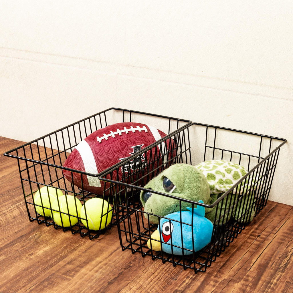SANNO Freezer Basket Wire Organizer Storage Baskets Storage Bin Baskets for Organizing Kitchen Cabinets, Pantry, Freezer - image 4