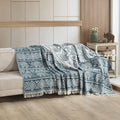 Milam London Elephant Boho Throw - 100% Organic Cotton King Bedspread