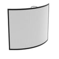 Fire Vida Buckton Spark Guard Fire Screen - Black Metal Fireplace Guard