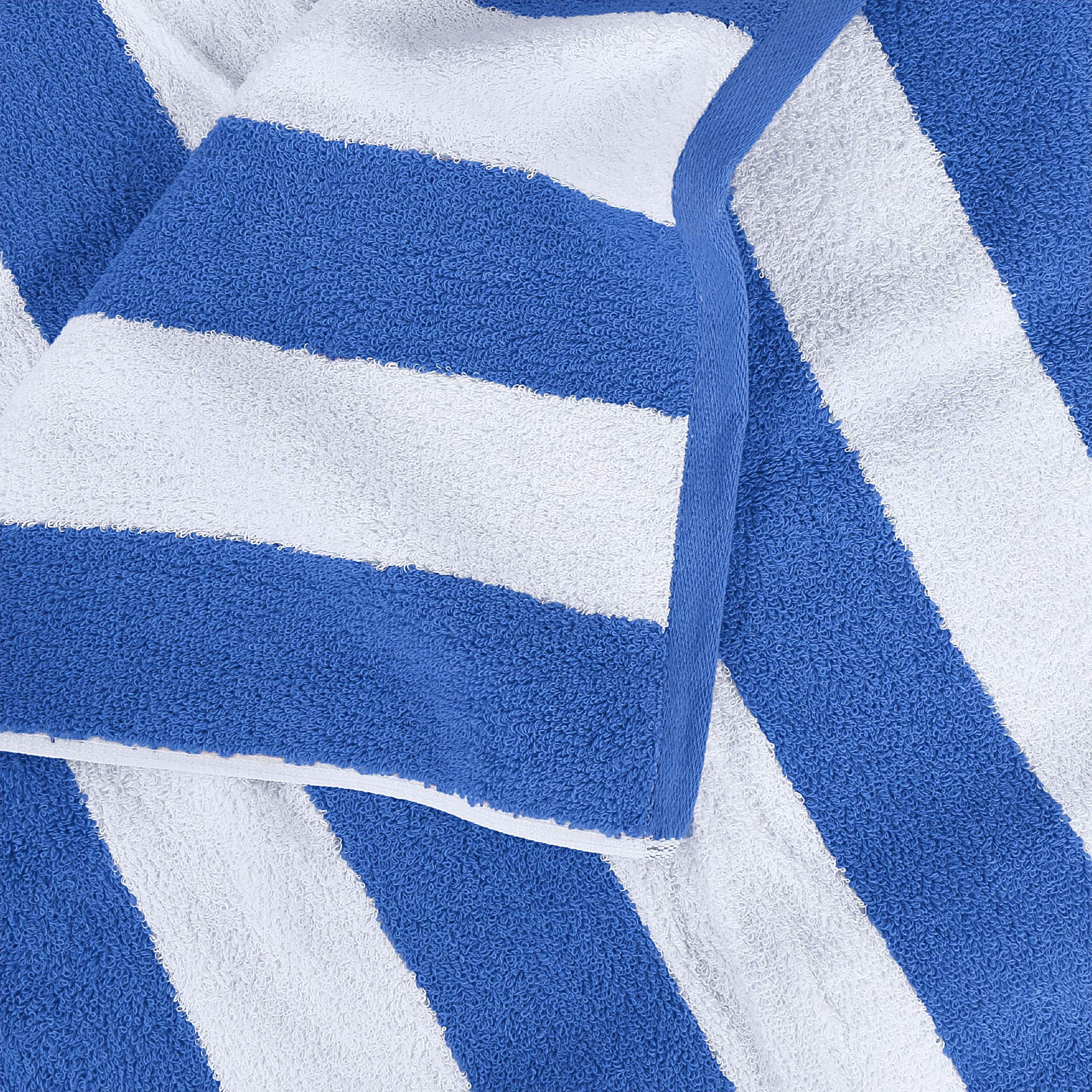 Utopia Towels Cabana Stripe Beach Towels | 100% Cotton Pool Towels - 4 Pack