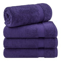 Cotton Paradise 4-Piece Turkish Bath Towel Set | 100% Cotton Purple
