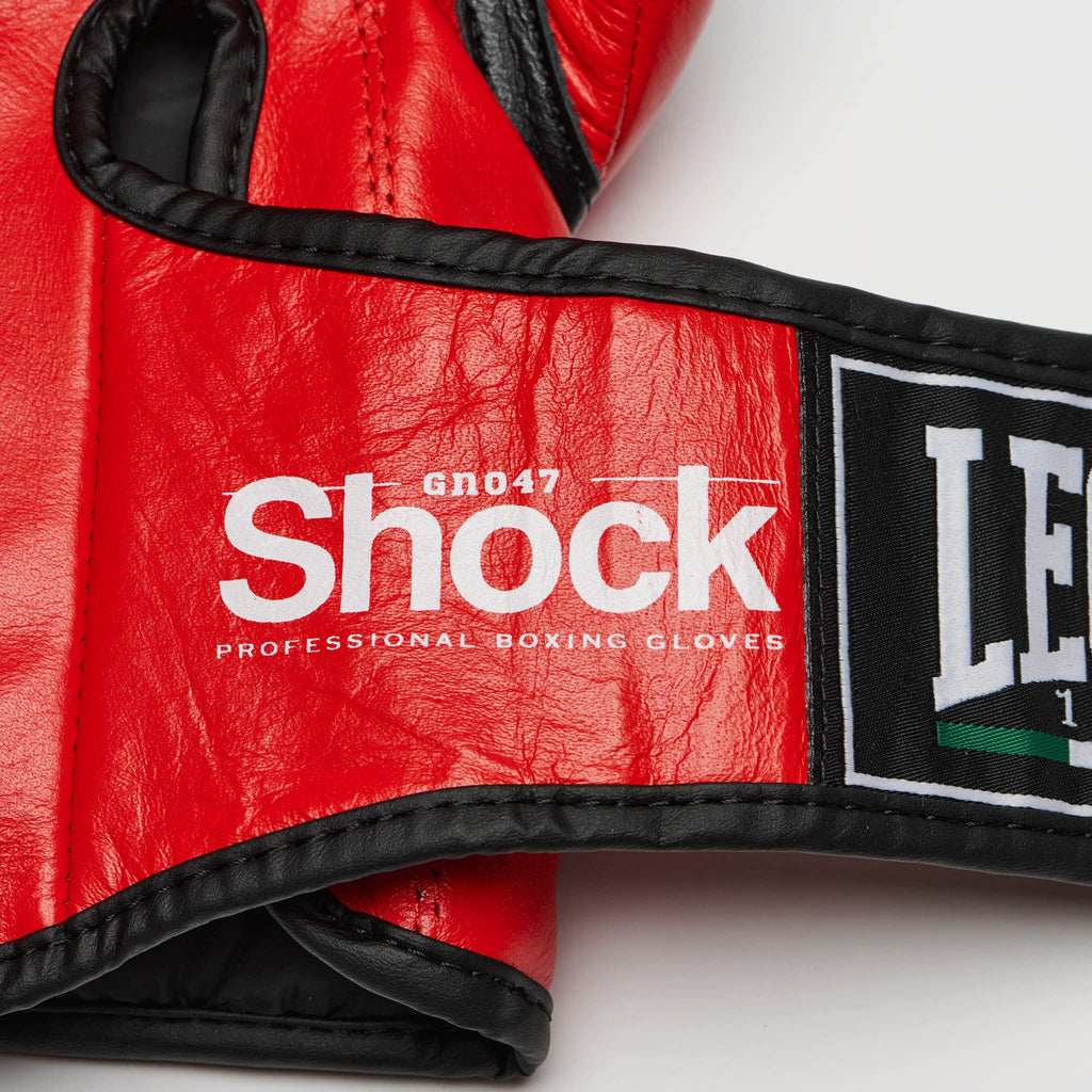 Leone 1947 Shock Boxing Gloves – WBC Certified Sparring Gear, Red, 12oz