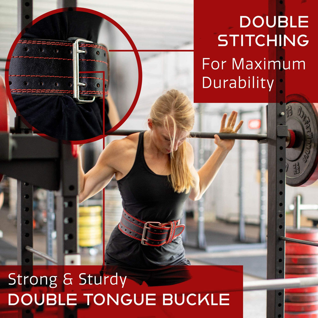 Dark Iron Fitness Genuine Leather Weight Lifting Belt - 120 cm Medium