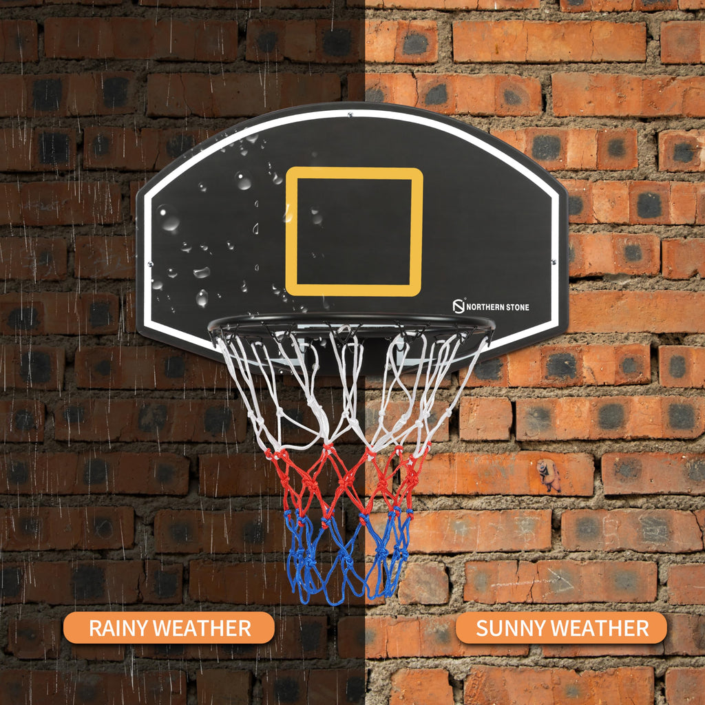 Northern Stone Wall Mount Basketball Hoop - 28 Inch Backboard Set