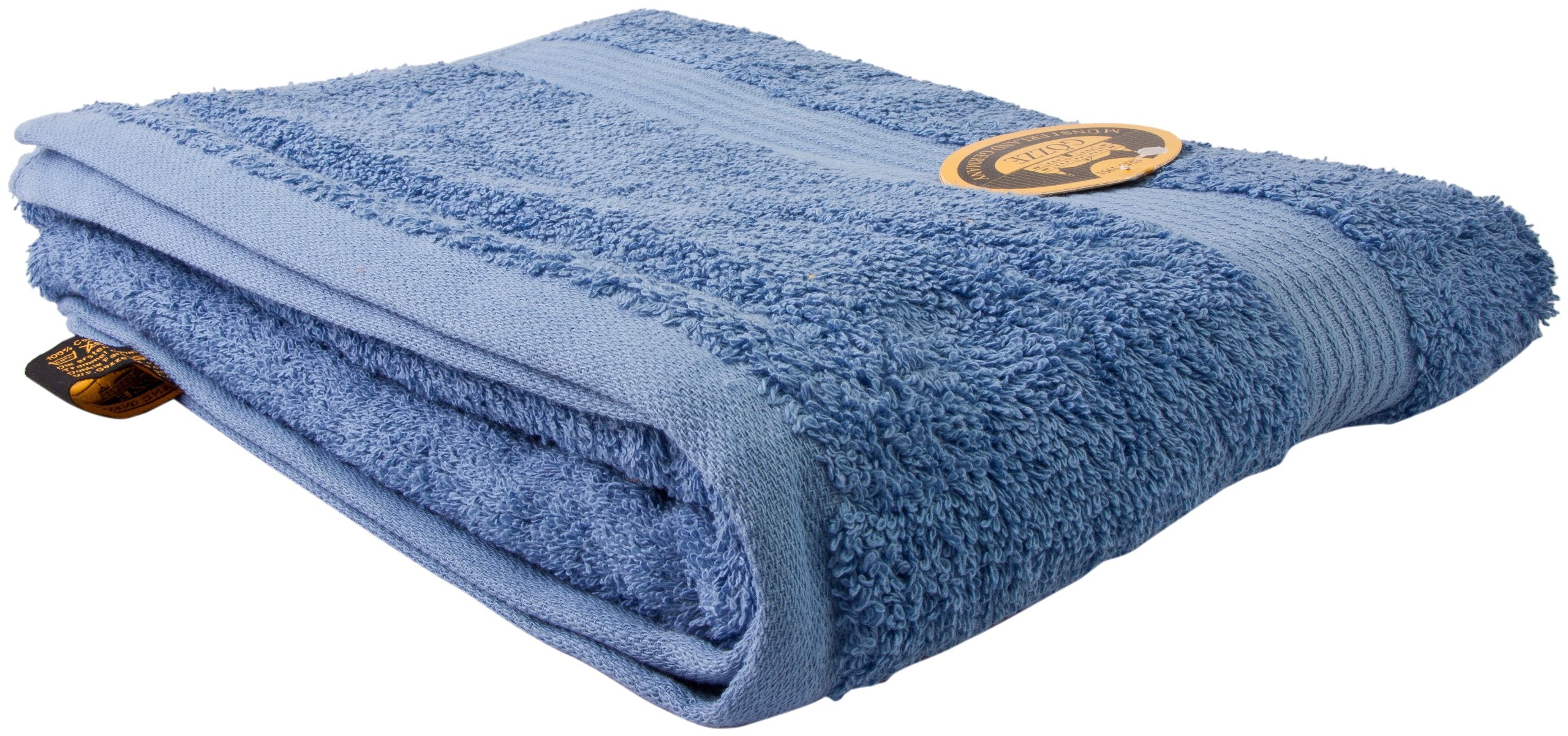 Gözze New York Bath Towel Set - 100% Cotton, 100x150cm - Fjord Blue