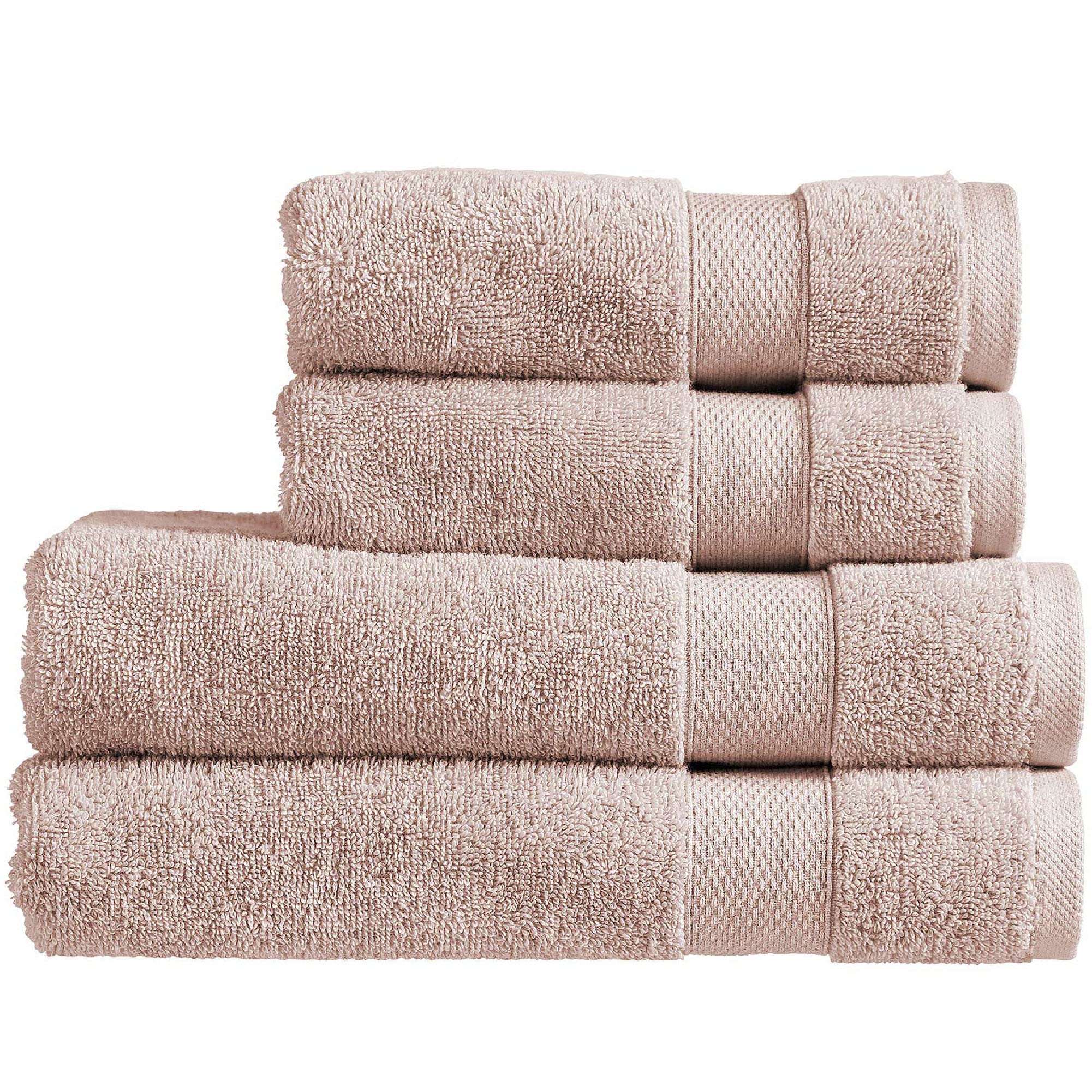 Christy Refresh 4-Piece Cotton Towel Set | 550GSM Absorbent Dusty Pink