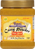 Rani Hot Curry Powder - 11-Spice Authentic Indian Blend, 16oz Jar