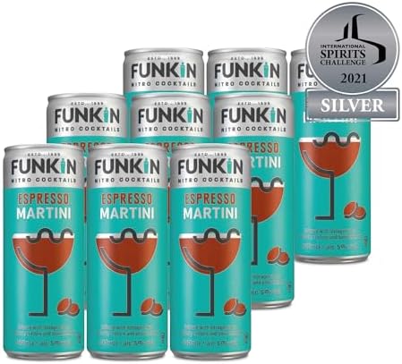 Funkin Nitro Espresso Martini Pre-Mixed Cocktail Cans - 12 x 250ml