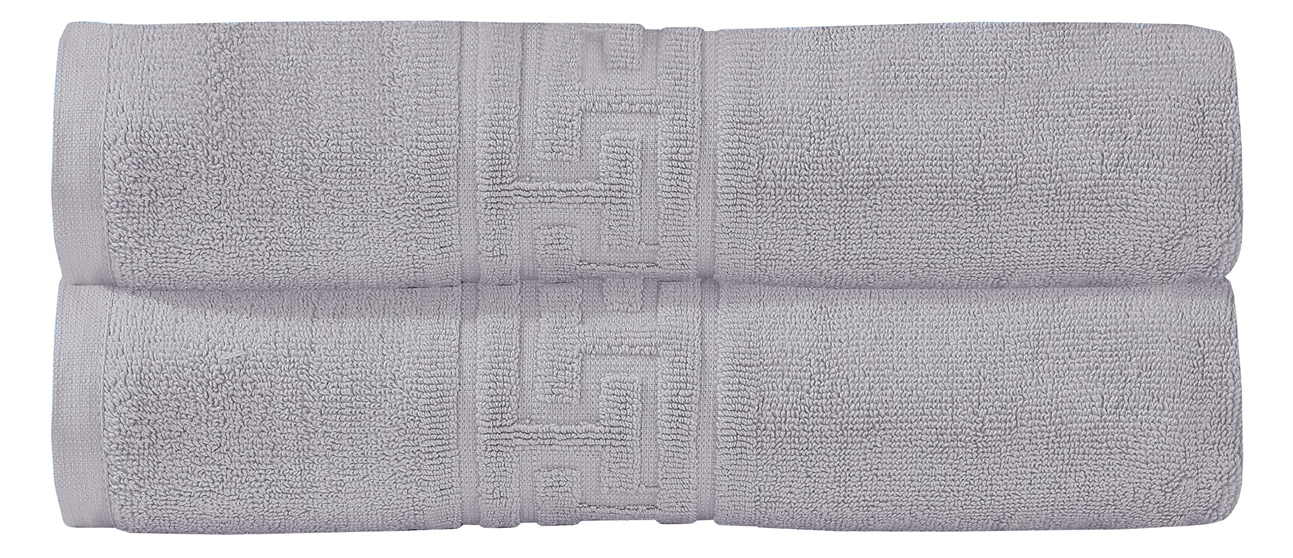 DTEX HOMES 2-Piece Large Bath Sheets | 100% Cotton 600 GSM - Silver