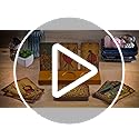 Curawood Triple Moon Wooden Tarot Card Holder Stand - Holds 3 Cards