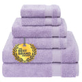 Cotton Paradise 6-Piece Turkish Cotton Bath Towel Set | Lilac