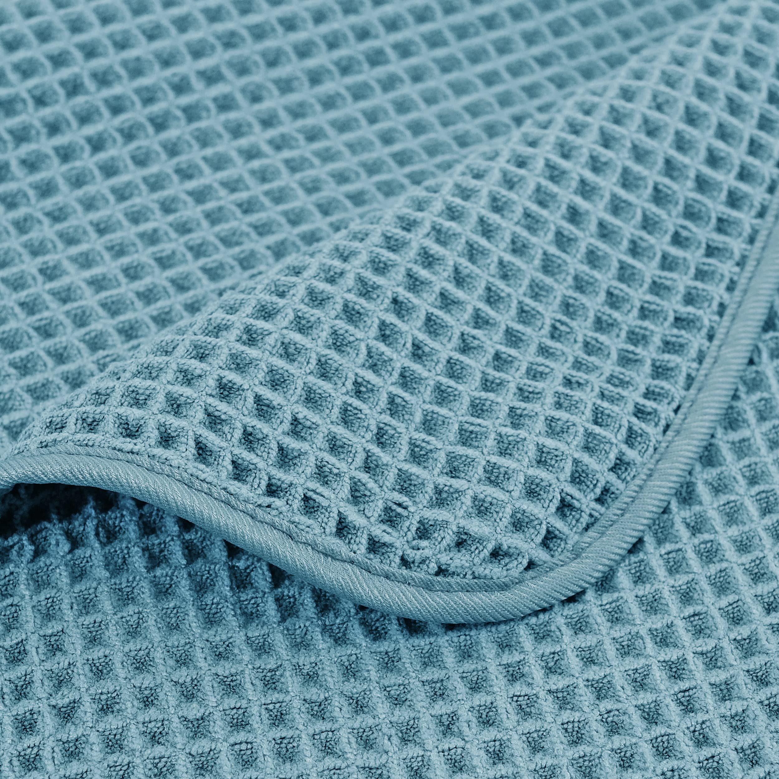 Polyte Microfibre Bath Sheets - Set of 2 Quick Dry Waffle Weave Towels