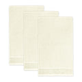 frottana Pearl Guest Towel Set of 3 – 100% Cotton, Ivory, 30x50 cm