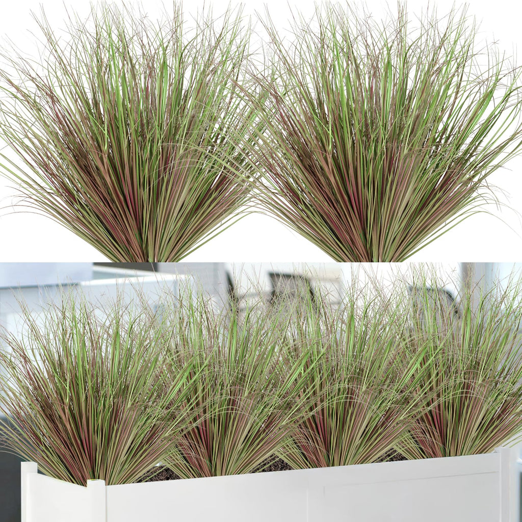 Jolof Store 28PCS Artificial Wheat Grass - UV Resistant Outdoor Greenery