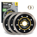 TOLESA 115mm Diamond Cutting Disc for Porcelain, Marble & Tile | 3-Pack