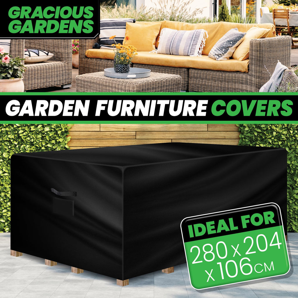 Gracious Gardens Waterproof Rectangular Furniture Cover - 280x204x106cm