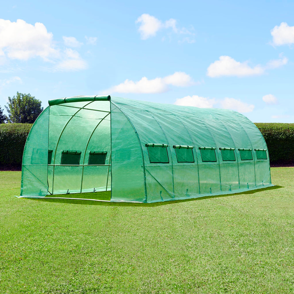 FeelGoodUK Heavy Duty UPVC Polytunnel Replacement Cover - 6x3x2m