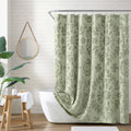 Peri Home Sage Chenille Laurel Cotton Shower Curtain | 72 x 72 Inches
