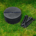 UNIGARDIA 20m Flexible Lawn Edging - Black Wood Design Garden Border