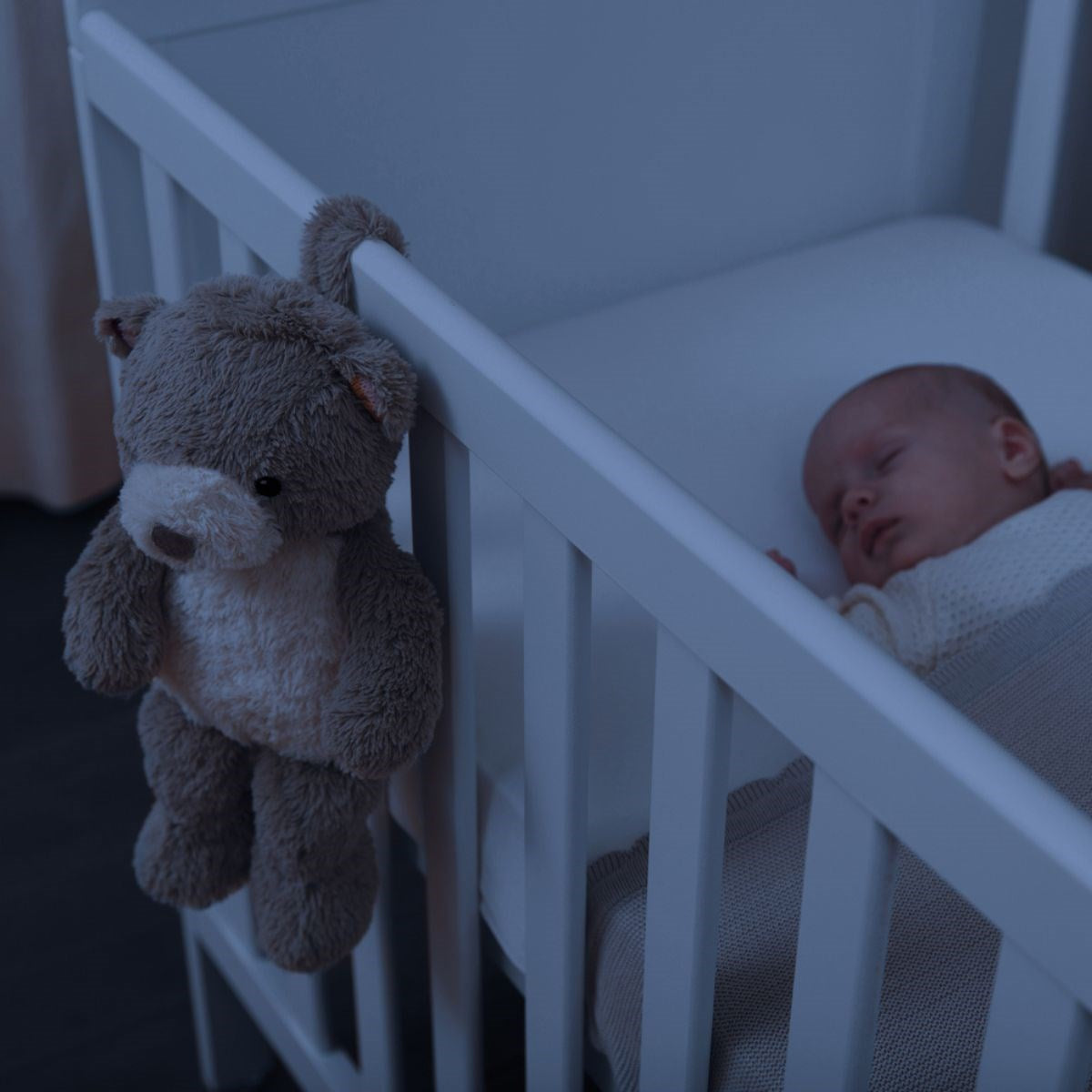 ZAZU Bruno the Bear, Baby Sleep Shusher with Light, Sound, and Voice Recording