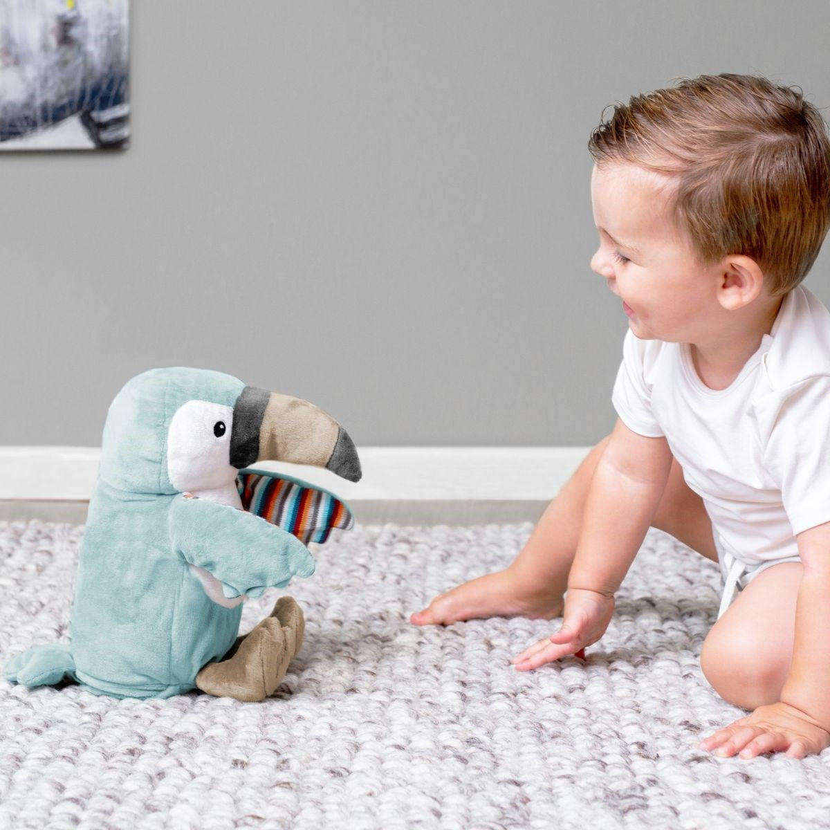 ZAZU Timo The Toucan Toy - Clapping Soft Toy with Sing-Along and Interactive Clapping