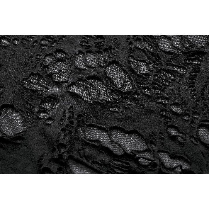 Dark in Love Nyx Distressed Shredded Hooded Poncho | Gothic Lace Cape