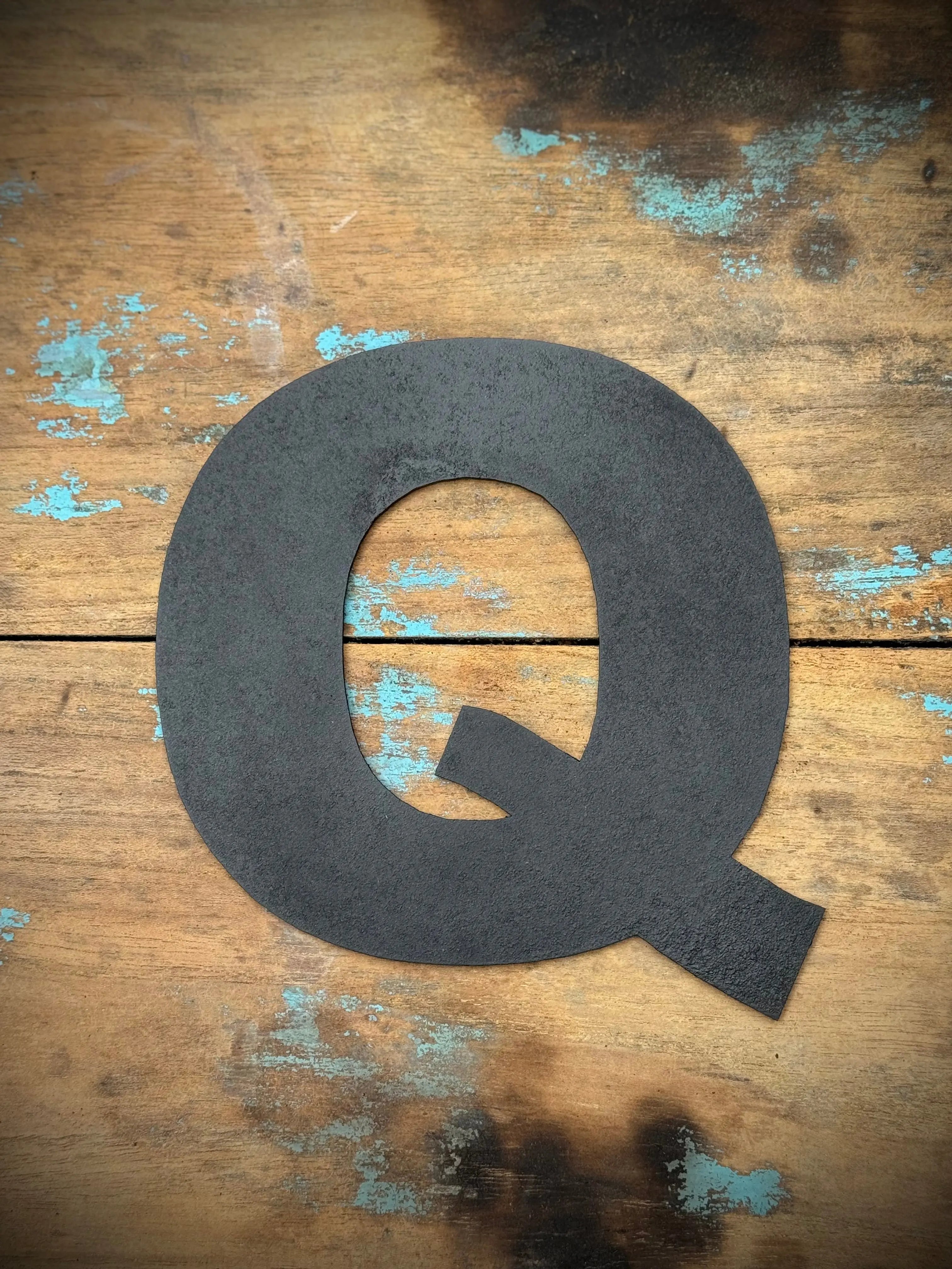 Rustic Black Metal Letters – Industrial Steel Wall Decor by Rustic Warehouse