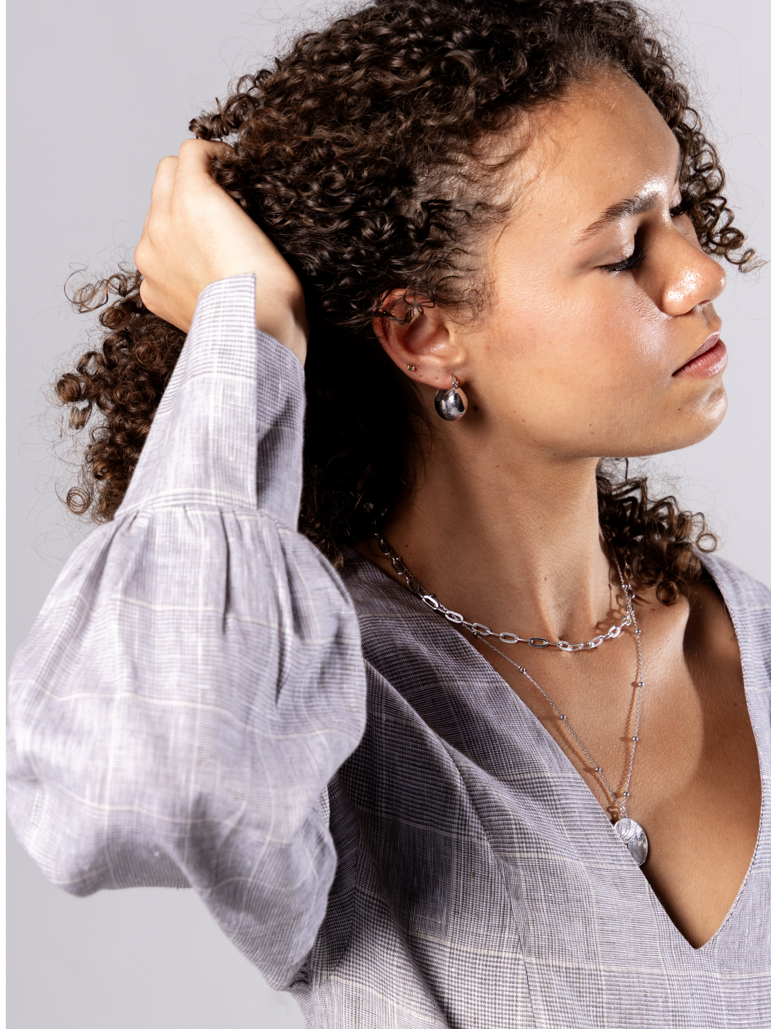 No More Nobody Day Medallion Necklace – Recycled Sterling Silver