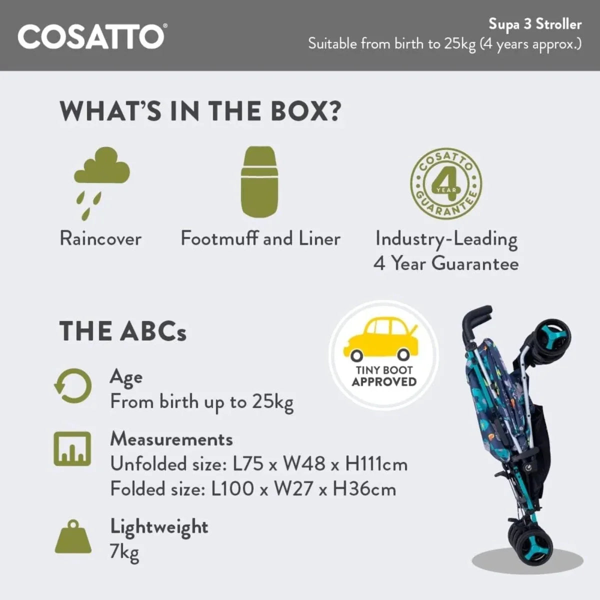 Cosatto Supa 3 Stroller - Dragon Kingdom