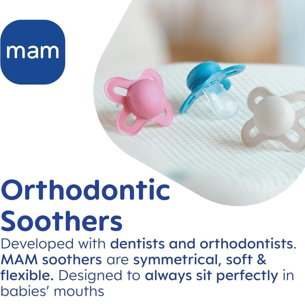 MAM Pure Original 6+M Soother 2pk - Girl