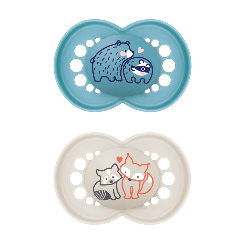 MAM Pure Original 6+M Soother 2pk - Girl