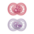 MAM Pure Original 6+M Soother 2pk - Girl